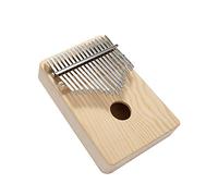 Jiawu Lamelles de Bois pour Piano à Pouce DIY Kit, 10 ou 17 Touches, pour | Kit d\'instruments de musique à assemblage Simple avec dents en métal pour enfants, Surface vierge pour la peinture