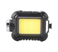 Jiawu Lampe de Poche à Pince Rechargeable, Signal Lumineux SOS Polyvalent pour Les Patrouilles de sécurité, Batterie au Lithium (Black)
