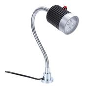 Jiawu Lampe de Travail LED à Col de Cygne Flexible, Base Magnétique Robuste et Lumineuse pour Atelier de Tour, Matériau ABS (Prise UE)