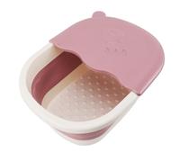 Jiawu Lavabo de Bain de Pieds Pliable pour Enfants, Bassin de Pieds Compact Multifonctionnel en PP PTE, Soulage la Fatigue du Spa des avec Points d'acupuncture de Massage, Baignoire de Trempage de