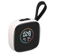 Jiawu LCD - Festure de qualité des Airs Mesure Précise-Temps - Time-montoring PM2.5 Détecteur d'humidité de la Température pour Hôtel du Bureau à Domicile