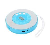 Jiawu Lecteur CD Portable avec Bluetooth, Haut-Parleur intégré, Lecteur de Musique CD Rechargeable 2000 MAh, Anti-Saut pour Les Voyages à Domicile, Enregistrement sur clé USB (Blue)