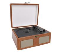 Jiawu Lecteur CD Portable Rétro avec Télécommande Bluetooth, Design Unique pour la Maison ou Les Voyages, Cuir PU élégant