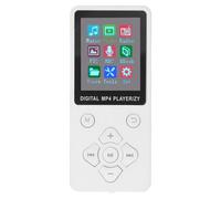 Jiawu Lecteur MP3 Bluetooth avec écran Couleur de 1,8 Pouces, Lecteur de Musique Portable Super Fin 128 Go MP4 Extensible, Son HiFi sans Perte, Prise en Charge Vidéo, Enregistrement, Livre (White)