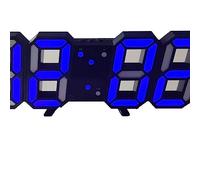 Jiawu LED Horloge Murale Numérique 3D Réveil pour Décoration Bureau | Affichage lumineux, style minimaliste, décor de table moderne, matériau non toxique, excellent cadeau de pendaison de