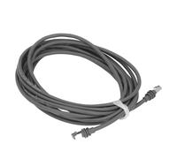 Jiawu Long -life IP68 Water of the V3 1200 Mbit/S Plug and Remplacement pour PVC Pure Pure Copper Grey Data 1 Cable 2 Bouchs Muraux Noirs (49 pieds (15m))