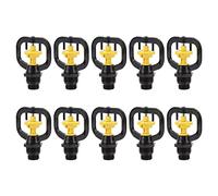 Jiawu Lot de 10 Arroseurs Rotatifs d'irrigation de Jardin, Buse de Réfraction Papillon, Buse de Brumisation à Filetage Mâle G1/2 G3/4 pour Arrosage de Pelouse de Serre, Tête d'Arrosage en Plastique