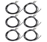 Jiawu Lot de 10 Capteurs de Thermistance 50 K, Sonde de Température Haute Précision avec Connecteur XHB2.54 à Filetage M8, Câble de 1 Mètre, Capteur Thermique à Réponse Rapide pour un Contrôle (50K)