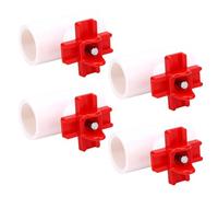 Jiawu Lot de 10 Tétines D'abreuvement Automatiques pour Poulet, Anti-Fuite, avec Raccords en T, Joints d'étanchéité, pour Système D'abreuvement Automatique de Poulet, Installation Facile