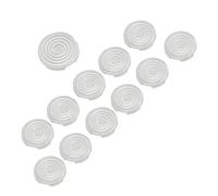 Jiawu Lot de 12 Cache-Boutons d' 20,2 Mm 25,3 Mm pour Boutons Poussoirs Mécaniques Kailh pour Cherry pour Akko pour Glorious Switches, Capuchons de Touches de Rechange pour Fightbox Snackbox (WHITE)