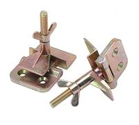 Jiawu Lot de 2 Pinces à Charnière Papillon en Métal pour Sérigraphie, Outil de Bricolage avec Vis Moletée à Large Aile pour la Fixation du Cadre, Verrouillage Positif pour un Enregistrement Parfait,