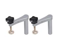 Jiawu Lot de 2 Pinces pour Chien d'établi de 3/4 Pouces, 600 Lb, Pince Rapide pour le Travail du Bois en Alliage d'aluminium pour Trou de Chien de 19 Mm, Pince 'établi Manuelle Réglable pour le