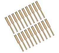 Jiawu Lot de 20 Têtes de Meulage Rotatives pour Affûteuse de Tronçonneuse, Kit d'outils d'affûtage en émeri avec Revêtement Ti Bleu pour Meuleuse électrique, Roue de 7/32" Compatible avec Chaîne