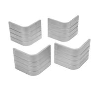 Jiawu Lot de 4 Capuchons d'angle de Bateau, Protections d'angle de Pont de Ponton en Aluminium pour Coins Arrondis à 90°, Pare-Chocs de Quai Marin Robuste, Hauteur 3-1/8 Pouces, Haut 3-3/16 Pouces