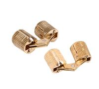Jiawu Lot de 4 Charnières en Cuivre Robustes Dissimulées pour Projets de Bricolage, Ouverture à 180°, Charnière Invisible 10 Mm, 12 Mm, 14, 16, Charnières d'armoire Cachées Antirouille pour (10mm)