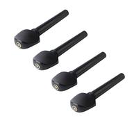 Jiawu Lot de 4 Chevilles d'accordage pour Alto en ébène, Remplacement de Chevilles d'arbre de Corde de Poinçonnage pour Alto de Violon, Accessoires de 'accordage en Bois Noir pour le Réglage des