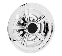 Jiawu Lot de 4 Enjoliveurs de Roue de Voiturette de Golf Argentés, Universels, 8 Pouces, en ABS chromé, de Remplacement pour, pour Les Amateurs de Golf