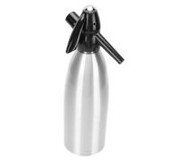Jiawu Machine à Soda, Machine à Eau Gazeuse Portable en Aluminium 1L avec Accessoires pour Utilisation en Extérieur au Bar à la Maison