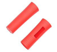 Jiawu Manchon de Protection pour Microphones sans Fil, Couvercle de Poignée de Microphone en Silicone, Support de Manchon de Protection Antichute pour Micros pour Conférences KTV (Rouge)