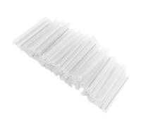 Jiawu Manchon D'épissure en Fibre de Verre Transparent, 200 Pièces, Gaine Thermorétractable avec Aiguille en Acier pour Une Protection Améliorée et Une Installation Facile
