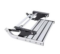 Jiawu Marchepied Manuel pour Camping-Car, Marchepied Pliable en Alliage D'Aluminium, Plaque d'acier éPaisse, AntidéRapant, Escalier Simple, Capacité De Charge De 440 Livres pour