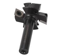 Jiawu Mèche de Routeur de Surface de Spoiler, Tige de 12 Mm, Diamètre de Coupe de 45 Mm, Lames Indexables en Carbure, Mèche de Routeur d'aplatissement de Dalle, de Raboteuse à Bois avec 4 Bords de