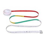 Jiawu Mètre Ruban de Tour de Taille, 1.5M Rétractable, Roue de Calcul IMC | Balance de mesure corporelle, fibre de verre ABS PVC, format de poche, suivi de la condition physique en salle de sport,