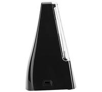 Jiawu Métronome Mécanique, Mouvement en Acier Plastique, Métronome électronique Anti-vibration, à Rythme Réglable avec Couvercle de Protection, Gouvernail Pivotant é 40 à 208 (BLACK)
