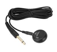 Jiawu Micro Piézo-électrique, Mini Micro à Contact Piézo-électrique Auto-adhésif Réglable en Volume avec Prise Standard de 2,5 Mm à 6,35 Mm pour Guitare Acoustique, ukulélé, Violon