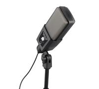 Jiawu Microphone USB de Jeu avec Lumière RVB, Micro à Condensateur Omnidirectionnel pour Le Streaming, L'enregistrement et Le Podcasting, Alliage D'aluminium, Hauteur Réglable