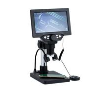 Jiawu Microscope Numérique à Pièces de Monnaie 1200X 12MP 1080FHD | Loupe de Monnaie Numérique avec 10 éclairages LED Réglables, Vision Large à 178 °, Sortie USB, Mise au Point Manuelle