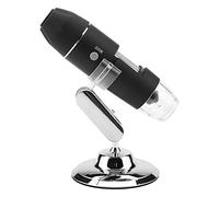 Jiawu Microscope USB à Main, Grossissement 1600X, 2MP HD, Lumière LED | Loupe électronique avec support, zoom 50X à 1600X, mise au point manuelle, 8 LED réglables, pour l\'inspection des bijoux