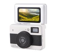 Jiawu Mini Caméra Porte-clés, Appareil Photo Numérique 4K 68 MP avec écran Rabattable de 1,47 Pouces, Enregistreur Vidéo à Zoom Numérique 16X avec Longue Durée de Vie de la Batterie (Black)