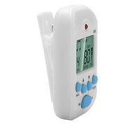 Jiawu Mini Métronome Numérique avec Clip et Cordon, LCD Beat Tempo pour Guitare, 30-280 BPM, Double Sortie Casque, Tap Tempo, Accessoire de Musique Portable pour les Instruments (WHITE)