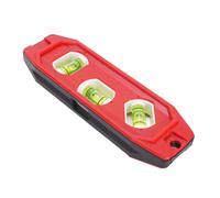 Jiawu Mini Niveau à Bulle Triple avec Base Magnétique, Précision 1 Mm, Bulles en Plastique Antichoc, 15 Cm, pour Les Amateurs de Bricolage