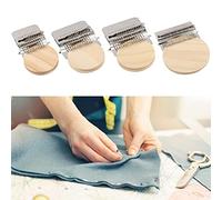 Jiawu Mini Outil de Tissage à la Main, Machine à Repriser pour Débutants, Outil de Tressage de Bricolage avec Crochets et Plaque en Bois pour la Couture, la Réparation du Tricot (aléatoire)