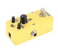 Jiawu Mini Pédale d'effets de Guitare électrique à Modulation, Retard Orange, Commandes Puissantes, Boîtier en Métal, Plage de Fréquence Réglable, Bloc Unique Portable pour l'enregistrement de