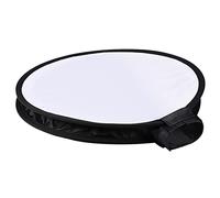 Jiawu Mini Plat de beauté Rond Portable Diffuseur de Flash Softbox pour Flash d'appareil Photo, Lumière Douce Pliable de 30/40 Cm avec Doublure Réfléchissante Argentée, éclairage de Photographie de
