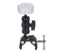 Jiawu Mini Support Satellite, Alliage d'aluminium Léger, Solide et sécurisé, Fixation par Vis d'aile, Support 'échelle de Camping-Car, Pince 'Angle Réglable Universelle avec Double Tête