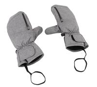 Jiawu Mitaines de Ski à écran Tactile, Antidérapantes, Chaudes, pour Le Snowboard, pour Les Activités de Plein Air, Grises (L)