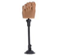 Jiawu Modèle de Pied d'entraînement en Silicone pour Nail Art avec Support, Mannequin de Manucure Demi-Pied pour Affichage Pratique du Droit, Faux de qualité Supérieure pour la Formation Artistique