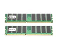 Jiawu Module de Mémoire, 2 Pièces 1 Go 400 MHz PC3200 DDR RAM de Bureau pour 184 Broches Double Face avec Dissipation Thermique Rapide et Fonctionnement Stable pour Ordinateur de Bureau