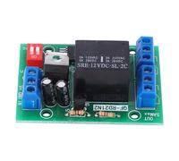 Jiawu Module de Relais de Retardement, 10-16 V 2 Canaux 5 A Double Sortie DPDT Relais temporisé, Commutateur de Module de avec Minuterie Réglable de 0 à 300 Secondes pour Fermeture Automatique de
