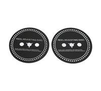 Jiawu Nab Hub Adaptateur Entretoise Bobine Disque de Réglage Haute Conduvité Thermique Silicone RÉSISTANT AUS Hautes Températures 2 Pièces pour Le Magnétophone (0,9 mm)