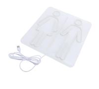 Jiawu Néon de Toilette - SIGNE SIGNE USB Eye-Oeil-Garmage du Mur de Mur pour Toilettes, Application Polyvalente