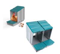 Jiawu Nichoir de Poulet Extensible, Nichoirs en PP pour Poulet Boîtes de Ponte de Poulet, Nid D'œufs Mural, œufs de Poule Pondeuse, Collecte Facile D'œufs pour Poulets, Poules,