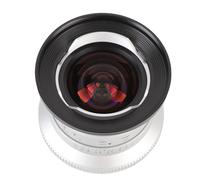 Jiawu Objectif de Caméra Professionnel F2.0 à Ouverture APS-C, Objectif Fixe à Mise au Point Manuelle de 12mm pour Monture RF pour de Photographie de Rue (Silver)