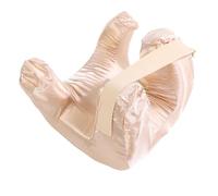 Jiawu Oreiller en Mousse à Mémoire de Forme à Rebond Lent, Forme Unique, Oreiller de Couchage en Tissu de Soie pour Dormeurs sur le Dos, Confortable et Protecteur de la Peau (GOLD)