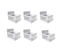 Jiawu Organisateur de Sachets de thé Magnétique, Lot de 6 Supports de Sachets de thé en Métal, Organisateurs de de café pour Réfrigérateur, Comptoir ou étagère de Cuisine, (Blanc, paquet de 6)