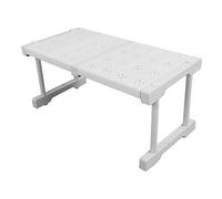 Jiawu Organisateur d'étagère de Placard Extensible, étagère de Tension d'armoire Réglable, 'évier de Garde-Robe Peu Encombrante avec Construction en Acier au Carbone Durable, pour de Salle de